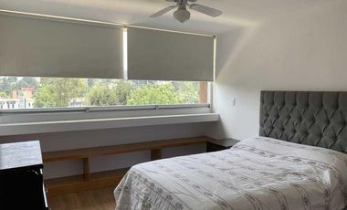 CUAJIMALPA RENTA DEPARTAMENTO CON ROOF GARDEN PRIVADO A 10 MIN DE SANTA