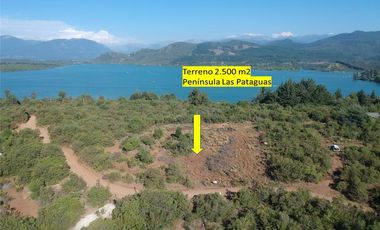 SE VENDE TERRENO 2.500M2 -LAS PATAGUAS LAGO COLBUN