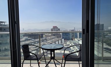 Estupendo depto con balcones y amueblado se renta en Torre Gaeta, Nuevo sur