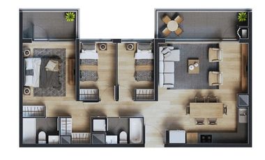 Departamento 3 Dormitorios - Lomas San Sebastian