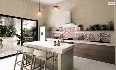 Casa con alberca y estacionamiento de 1 planta, barrio san Cristóbal, Mérida