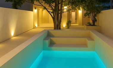 Casa con alberca y estacionamiento de 1 planta, barrio san Cristóbal, Mérida