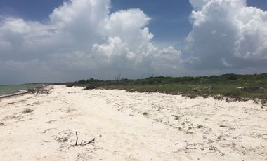 Terreno frente al mar en chabihau merida, yucatan