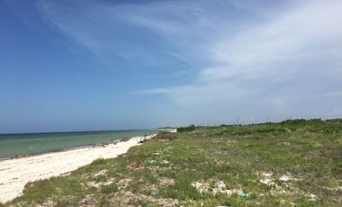 Terreno frente al mar en chabihau merida, yucatan