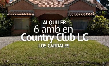 CASA 6 AMBIENTES EN ALQUILER, COUNTRY CLUB LOS CARDALES
