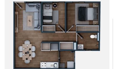 Renta de Departamento en Azcapotzalco de 2 recamaras