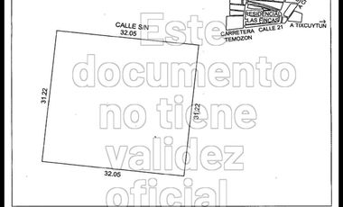 Terreno de 1000 m² en venta en zona de Temozon, Chablekal.