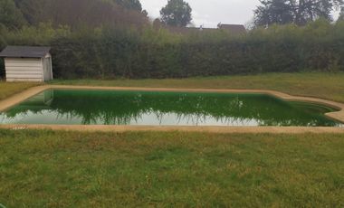 VENDO PARCELA CON CASA Y PISCINA A 5 MINUTOS DE LOS ÁNGELES