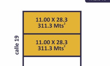 2 Terrenos en Calle 19 entre 68 y 70