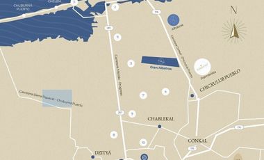 Venta Terreno en privada entre Chicxulub Puerto y Chicxulub Pueblo