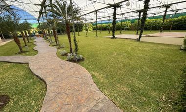 Jardines para eventos, casa, alberca, lago, vivero