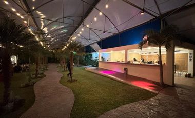 Jardines para eventos, casa, alberca, lago, vivero