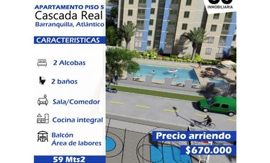 Se arrienda apartamento / conjunto cascada real soledad