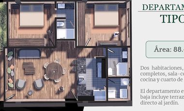 Departamentos en venta en Bosques Santuario.