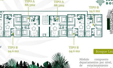 Departamentos en venta en Bosques Santuario.
