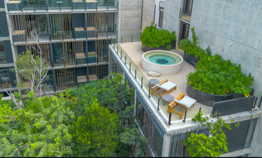 Venta de Departamento P.H. en Tulum, sobre Av. Cobá, Quintana Roo.
