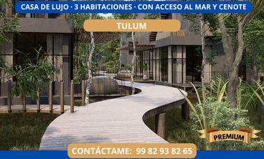 CASA DE TRES PISOS A ORILLAS DEL MAR EN ZONA HOTELERA,TULUM. PREVENTA.