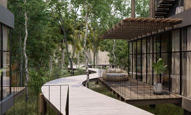 CASA DE TRES PISOS A ORILLAS DEL MAR EN ZONA HOTELERA,TULUM. PREVENTA.