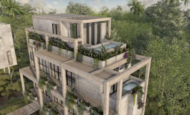 CASA DE TRES PISOS A ORILLAS DEL MAR EN ZONA HOTELERA,TULUM. PREVENTA.