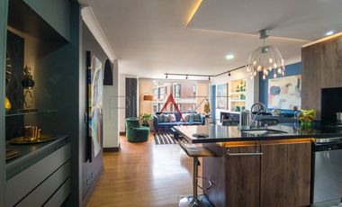 Apartamento Amoblado  Arriendo - Sta. Barbara, 2H + Est 3B, 1P