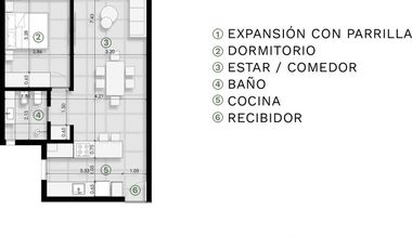 462 e/21c y Belgrano (Piso 1-UF.5)