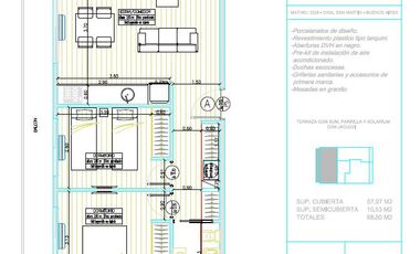 Departamento 2 ambientes del POZO