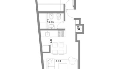 Departamento en venta de pozo - 1 dormitorio 1 baño - La Plata