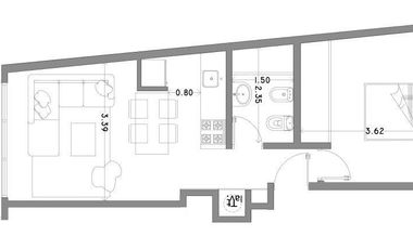 Departamento en venta de pozo - 1 dormitorio 1 baño - La Plata