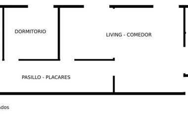 Departamento venta - 2 dormitorios 1 baño - Tolosa