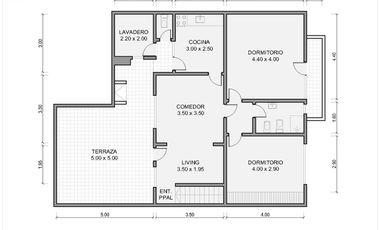 PH en venta - 2 Dormitorios 1 Baño - 123,55Mts2 - La Plata [APTO CRÉDITO]
