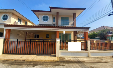2-story detached house for sale, Romruen Green Park, Wang Noi, nice location, quiet atmosphere. Suitable for families