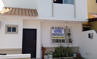 Alquiler de villa en urbanización cerrada Vistamar Via Data - Villamil (3 dorm)