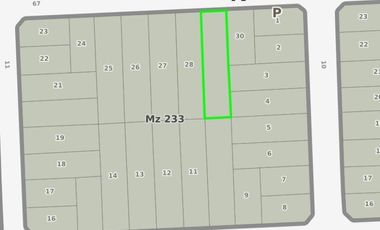 Terreno en venta - 487Mts2 - Mar del Tuyú