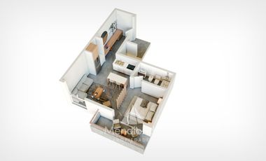 Depto tipo Studio de 45m2 - Monoambiente con Balcón Zona Güemes Aldrey