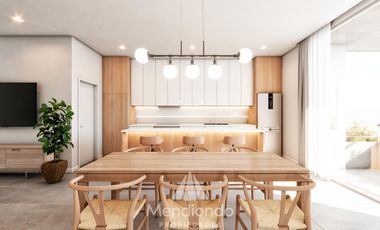 Depto 2 amb de 90m2 al frente con Balcón con parrilla - Zona Güemes Aldrey