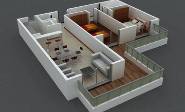 DEPTO VENTA DE 3 AMB Uriarte 383 