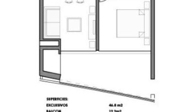 Venta departamento de 1 dormitorio en Granadero Baigorria