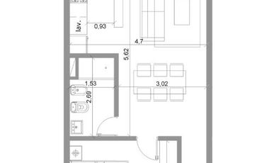 Departamento de pozo en venta - 1 Dormitorios 1 Baños - 41 Mts2 - SYRIAN - La Plata