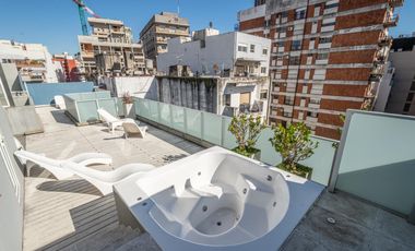 Departamento venta Cañitas Palermo, Excelente 2 amb piso alto contrafrente cochera baulera amenities