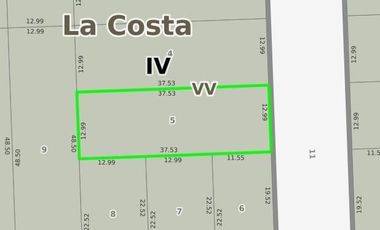 Terreno en venta - 488mts2 - Mar Del Tuyú