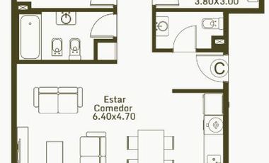 Departamento en  venta en El Palomar