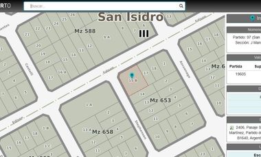 Terreno en  Venta - Martinez - San Isidro