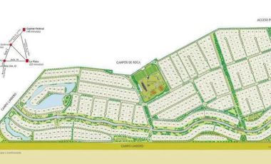 Terreno en venta - 2300mts2 - Campos de Roca II, Coronel Brandsen