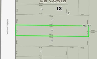 Terreno en venta -700mts2 - Nueva Atlantis