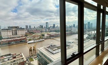 Departamento en Puerto Madero tres ambientes con excelente vista - Apto Crédito
