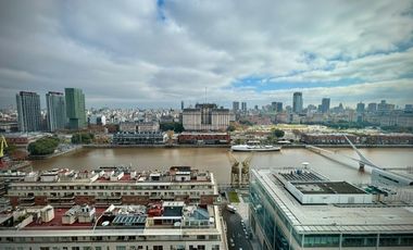 Departamento en Puerto Madero tres ambientes con excelente vista - Apto Crédito
