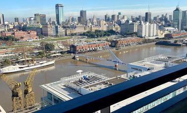 Departamento en Puerto Madero tres ambientes con excelente vista - Apto Crédito