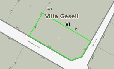 Terreno en venta - 1245mts2 - Las Gaviotas, Villa Gesell