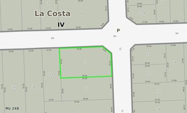 Terreno venta - 704mts2 totales - Mar Del Tuyu