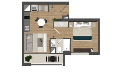 DEPTO NUEVO 1D1B CON TERRAZA EN PROYECTO NUEVO CERRILLOS